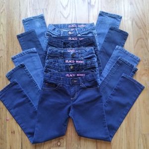 #310-14 Children's Place Girls Sz6x Jeans Bundle Skinny Bootcut
